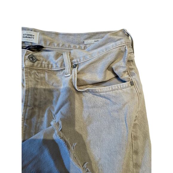 Citizens of Humanity Size 33 Khaki Gray Daphne Crop Jeans - Picture 5 of 13